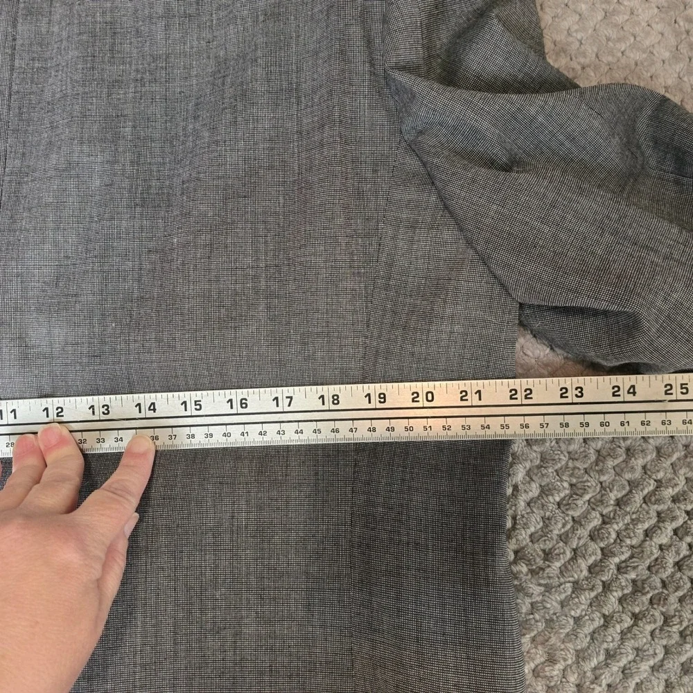Givenchy Monsieur Vintage Double-Breasted‎ Blazer - Gray Micro-Check